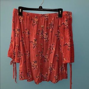 Off the shoulder button top